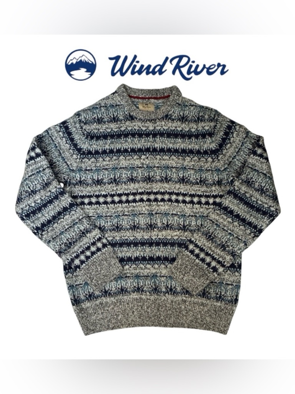 MEN’S WIND RIVER CREWNECK SWEATER PULLOVER
